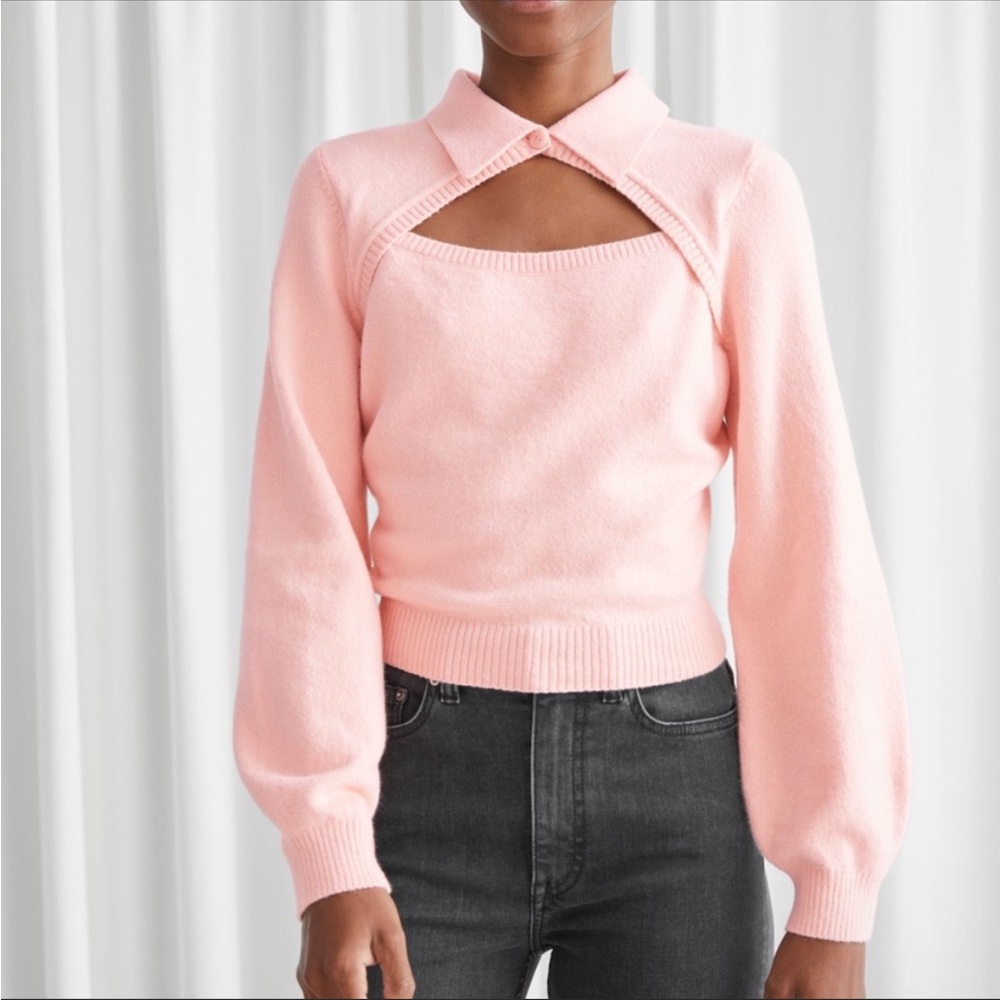 - & Other Stories Sweater Women’s Size Medium Pink Knit Top
